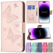 Load image into Gallery viewer, Cute Wallet Flip Leather Case For iPhone 14 Pro Max 13 Pro Max 12 Pro Max 11 Pro Max Leather Case Flip Wallet Protective Case Cover
