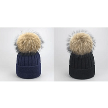Load image into Gallery viewer, Cute Winter Warm Comfortable Cap Detachable Pom Pom Autumn Super Soft Fashionable Caps For Adults And Kids