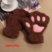 Load image into Gallery viewer, Cute Women Winter 1Pair Warm Fingerless Lovely Gloves Fluffy Colorful Comfortable Gloves For Autumn
