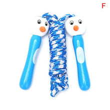 Load image into Gallery viewer, Cute Wood Handle Kids Children Skipping Jump Adjustable Cotton Jump Ropes For Kids Skipping Fitness Rope Wooden Handle Jumping Rope For Children Exercise Workout Activity