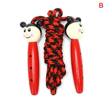 Load image into Gallery viewer, Cute Wood Handle Kids Children Skipping Jump Adjustable Cotton Jump Ropes For Kids Skipping Fitness Rope Wooden Handle Jumping Rope For Children Exercise Workout Activity