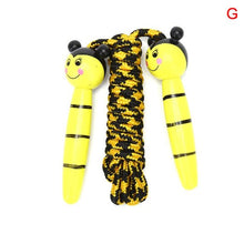 Load image into Gallery viewer, Cute Wood Handle Kids Children Skipping Jump Adjustable Cotton Jump Ropes For Kids Skipping Fitness Rope Wooden Handle Jumping Rope For Children Exercise Workout Activity