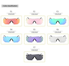 Load image into Gallery viewer, Cycling Glasseses Sports Sunglasses UV400 Protection Baseball Fishing Ski Running Go Unisex Polarized Rectangle Shape Sunglasses For Men & Women Retro Shape Mirror Frameless Glasses