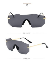 Load image into Gallery viewer, Cycling Glasseses Sports Sunglasses UV400 Protection Baseball Fishing Ski Running Go Unisex Polarized Rectangle Shape Sunglasses For Men & Women Retro Shape Mirror Frameless Glasses