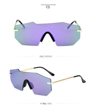 Load image into Gallery viewer, Cycling Glasseses Sports Sunglasses UV400 Protection Baseball Fishing Ski Running Go Unisex Polarized Rectangle Shape Sunglasses For Men & Women Retro Shape Mirror Frameless Glasses