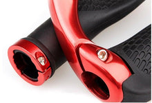 Load image into Gallery viewer, Cycling Lockable Handle Bar Grip Anti Skip Road Bike Handlebar Bicycle Grip Aluminum Alloy Mountain Bike Handlebar Grips Ergonomic Design Aluminum Double Lock-on Mountain Bike Grips Foldable Urban Bicycles Grips Scooter Grips