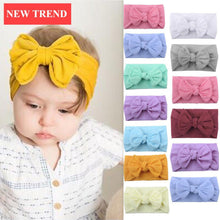 Load image into Gallery viewer, Newborn Toddler Baby Girls Head Wrap Rabbit Big Bow Knot Turban Headband Hair Accessories Baby