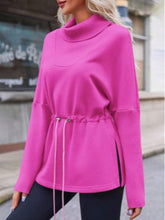 Load image into Gallery viewer, Women’s Turtleneck Fleece Sweatshirt