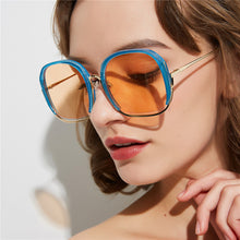 Load image into Gallery viewer, Large Half Frame UV400 Sunglasses – Colorful Fashion Shades