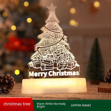 Load image into Gallery viewer, Christmas Decoration 3D Lamp Acrylic LED Night Lights New Year Valentines Day Christmas Kids Gift Christmas Ornaments