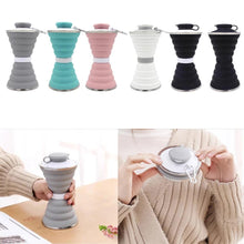 Load image into Gallery viewer, 500ML Foldable Silicone Water Bottle: Ultimate Travel Companion!