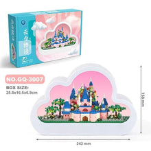 Load image into Gallery viewer, Mandotos Christmas Cloud Night Lamp With LED Lights Mirror Frame Assembled Building Blocks