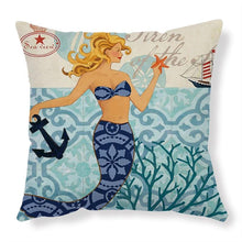 Load image into Gallery viewer, Mandotos Sea Turtle Printed Cushion Covers Linen Throw Pillow Cases For Home Decor Sofa Chair