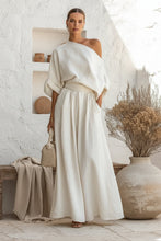 Load image into Gallery viewer, Women's Cropped Off-Shoulder Top & Pants Two-Piece Set