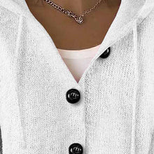 Load image into Gallery viewer, Women’s Button-Down Hoodie Cardigan Sweater Coat