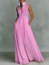Load image into Gallery viewer, Women's French-Style High-Waist Midi Dress with Ribbon Tie