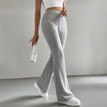 Load image into Gallery viewer, Solid Rib-Knit Pull-On Jogger Pants for Women