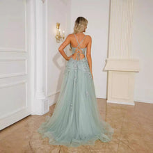 Load image into Gallery viewer, Women Evening Dresses Suspender Dance Dress Long