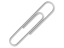 Load image into Gallery viewer, ACCO Recycled Paper Clips, #1 Size, Smooth Silver Finish – 100/Box
