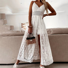Load image into Gallery viewer, Women's Elegant Lace V-Neck Sleeveless Jumpsuit