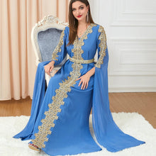 Load image into Gallery viewer, Women's Skirt Splicing Extra Long Sleeve Dress