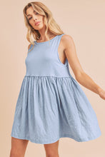 Load image into Gallery viewer, Round Neck Mini Tank Fluttering Dress For Women - Simple, Versatile & Comfortable For Everyday Wear