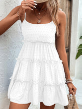 Load image into Gallery viewer, Elegant White Spaghetti Strap Dress Minimalist & Chic Summer Essential Unique Retro Dress