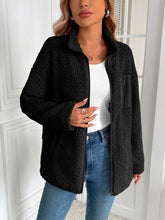 Load image into Gallery viewer, Winter Warm Zip Up Long Sleeve Jacket Fuzzy Cozy & Stylish Jacket Cold-Weather Essential Outdoor Jacket
