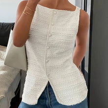 Load image into Gallery viewer, Trendy Square Neck Button Up Vest Top Y2k Going Out Tank Tops