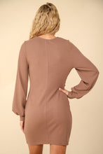 Load image into Gallery viewer, Ruched Detail Bodycon Mini Dress – Sexy Bodycon Dress, Ruched Dress, Mini Dress, Figure-Hugging Dress, Night Out Dress