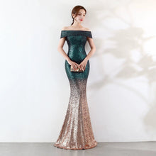 Load image into Gallery viewer, Birthday Party Dress Slimming Host Long Dress
