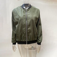 Load image into Gallery viewer, Minimalist Color-Block Stand-Collar Zip Jacket