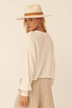 Load image into Gallery viewer, Solid Textured Knit Loose Sweater