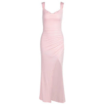 Load image into Gallery viewer, Slim Sleeveless Slit Dress With Back Tie Design Fashion Temperament Dresses For Women Clothing