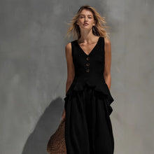 Load image into Gallery viewer, Women's Sleeveless Top & Wide-Leg Pants Two-Piece Set