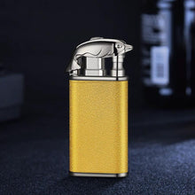 Load image into Gallery viewer, Mandotos Creative Blue Flame Lighter Dolphin Dragon Tiger Metal Windproof Double Flame Refillable