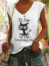 Load image into Gallery viewer, Women's V-Neck Printed Short Sleeve Loose Top – 14 Colors S–4XL