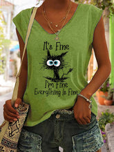 Load image into Gallery viewer, Women's V-Neck Printed Short Sleeve Loose Top – 14 Colors S–4XL