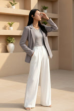 Load image into Gallery viewer, Women's Slim Fit Lapel Collar Long-Sleeve Blazer – Waist-Cinched