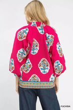 Load image into Gallery viewer, Umgee Boho Floral Print Tunic Blouse