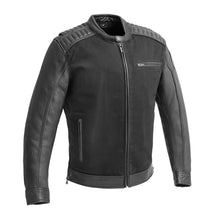 Load image into Gallery viewer, Daredevil Men's Motorcycle Twill/Leather Jacket