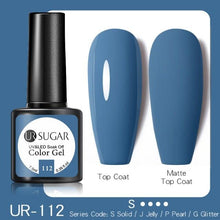 Load image into Gallery viewer, Dark Blue Matte Colorful UV Nail Gel Polish Semi Permanent Popular High Quality Fashion Design