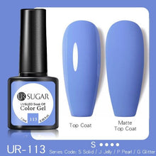 Load image into Gallery viewer, Dark Blue Matte Colorful UV Nail Gel Polish Semi Permanent Popular High Quality Fashion Design