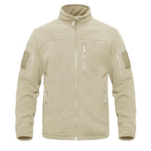 Load image into Gallery viewer, Dark Blue Warm Multi-Pockets Outdoor Tactical Fleece Jacket Soft Unique Style Jacket Work Coats Men's Windbreaker Jacket Sport Hiking Coat For Winter And Autumn