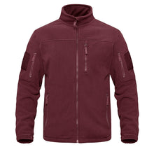 Load image into Gallery viewer, Dark Blue Warm Multi-Pockets Outdoor Tactical Fleece Jacket Soft Unique Style Jacket Work Coats Men's Windbreaker Jacket Sport Hiking Coat For Winter And Autumn