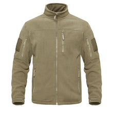 Load image into Gallery viewer, Dark Blue Warm Multi-Pockets Outdoor Tactical Fleece Jacket Soft Unique Style Jacket Work Coats Men's Windbreaker Jacket Sport Hiking Coat For Winter And Autumn