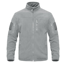 Load image into Gallery viewer, Dark Blue Warm Multi-Pockets Outdoor Tactical Fleece Jacket Soft Unique Style Jacket Work Coats Men's Windbreaker Jacket Sport Hiking Coat For Winter And Autumn