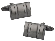 Load image into Gallery viewer, Dark Gunmetal Cufflinks