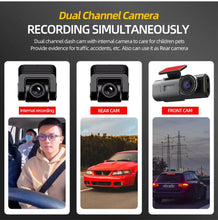 Load image into Gallery viewer, Acceo 4K Ultra HD Dash Cam Dual Lens With WiFi GPS Night Vision Parking Mode Built In