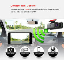 Load image into Gallery viewer, Acceo 4K Ultra HD Dash Cam Dual Lens With WiFi GPS Night Vision Parking Mode Built In